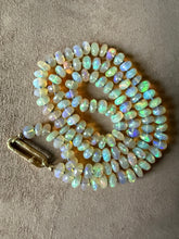 Faceted Ethiopian Opal Necklace