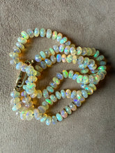 Faceted Ethiopian Opal Necklace
