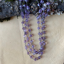 Mixed Amethyst Wrap Necklace