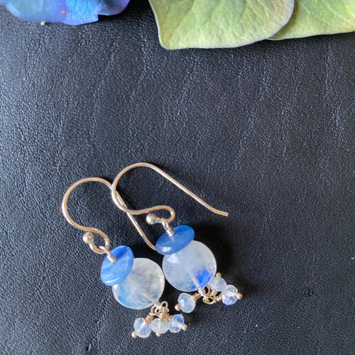 Rainbow Moonstone Earrings