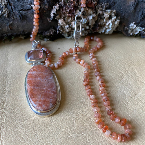 Sunstone Pendant Necklace