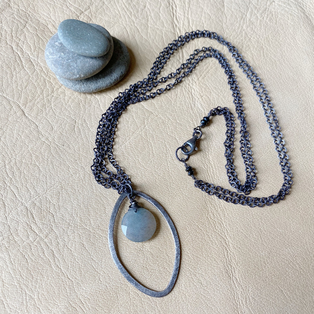 Labradorite Double Chain Necklace