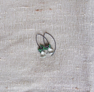 Green Amethyst with Chrome Diopside Earrings