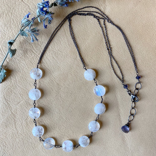 Rainbow Moonstone Necklace