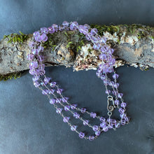 Mixed Amethyst Wrap Necklace